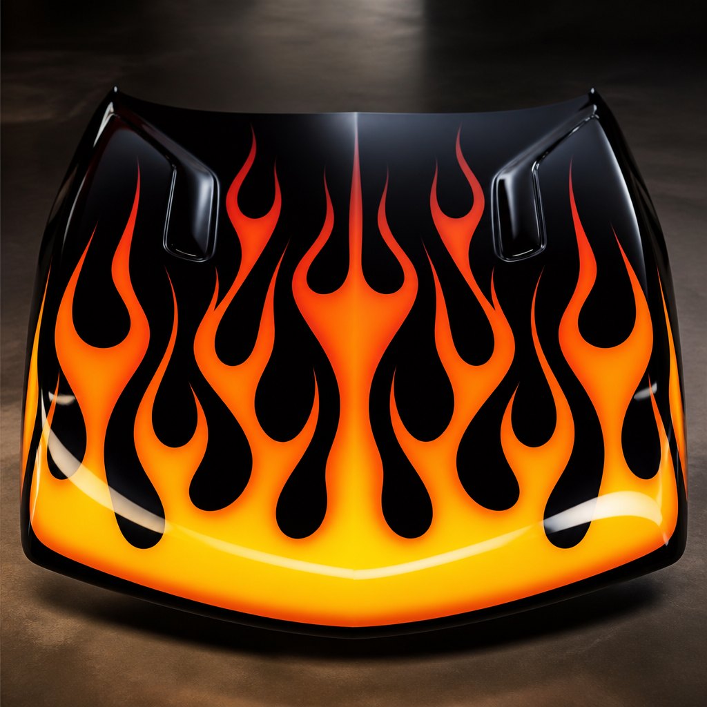 AI-generated Airbrush Art example