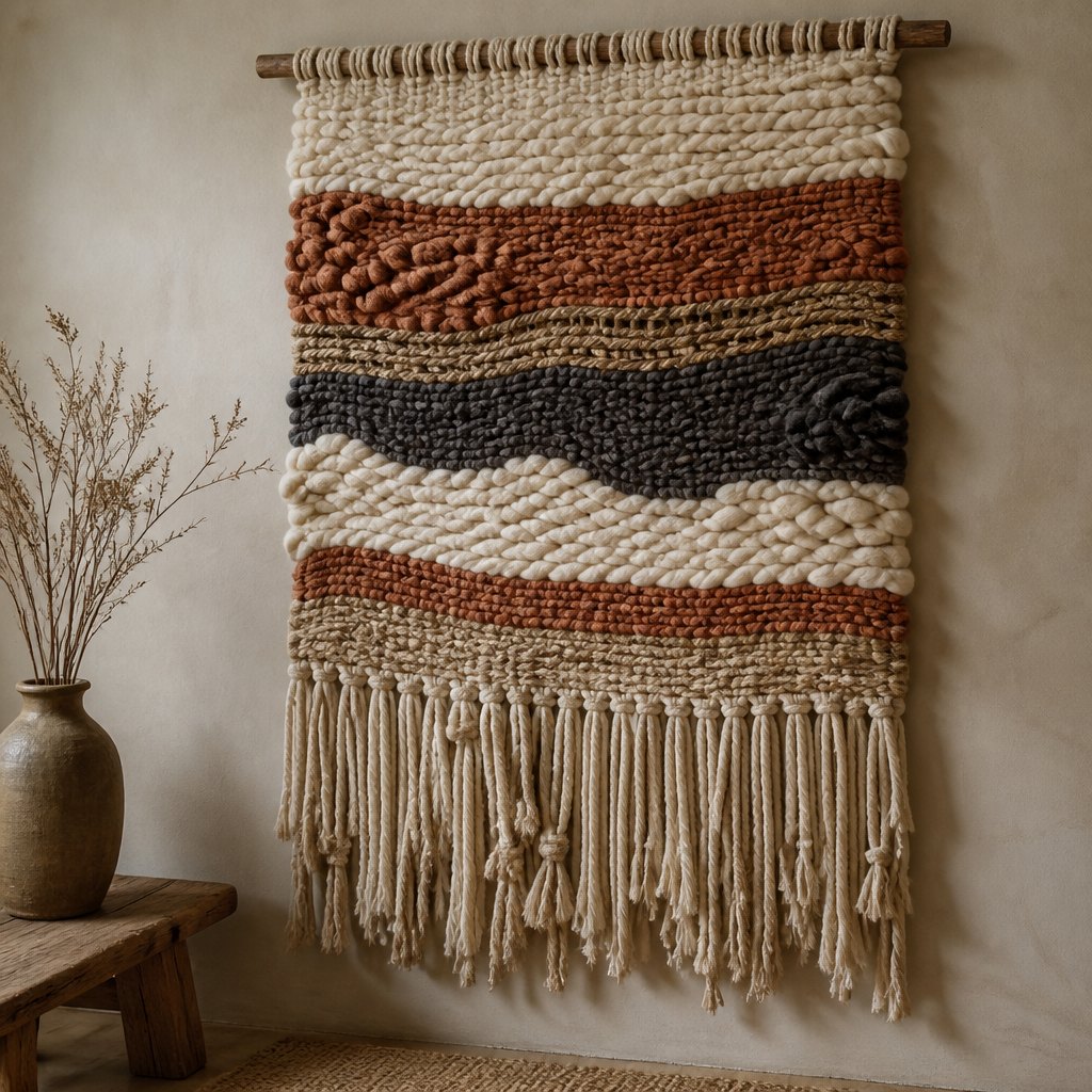 AI-generated Fiber Art example