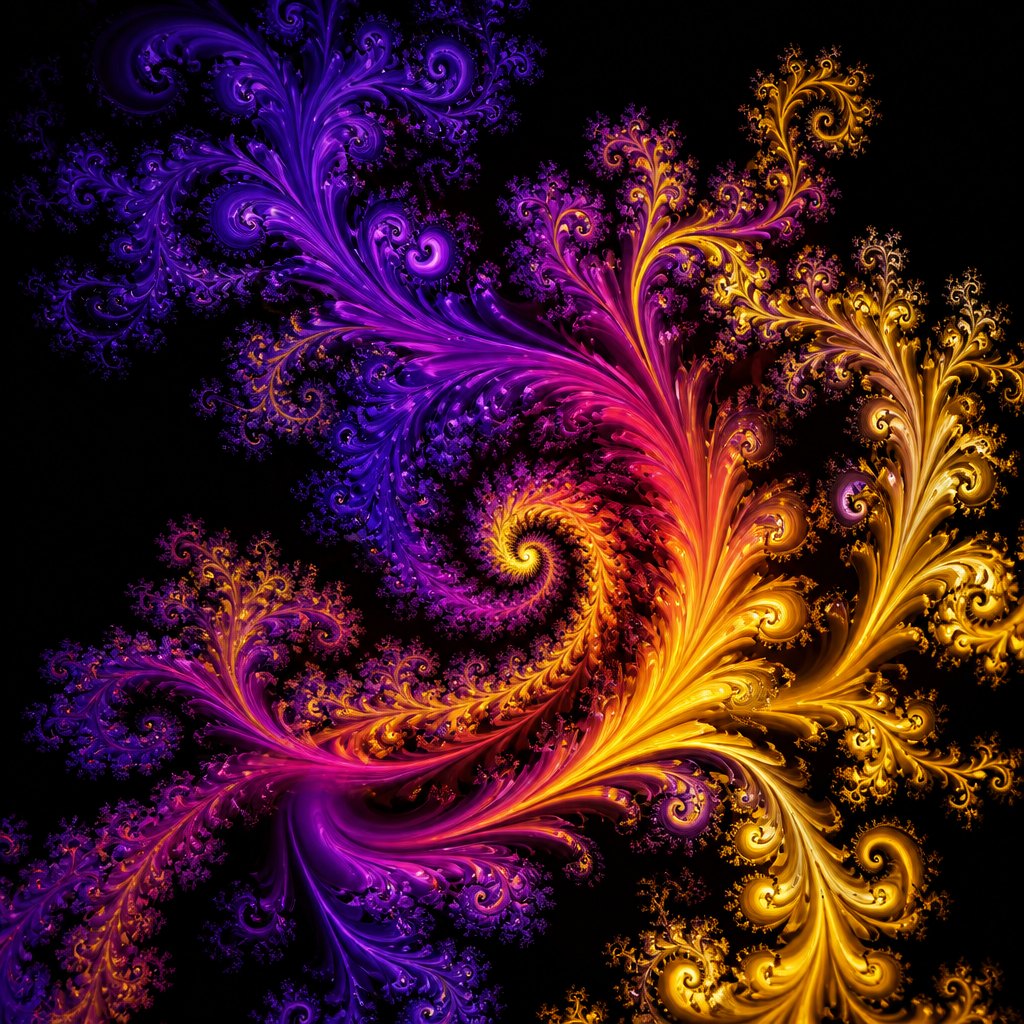 AI-generated Fractal Art example