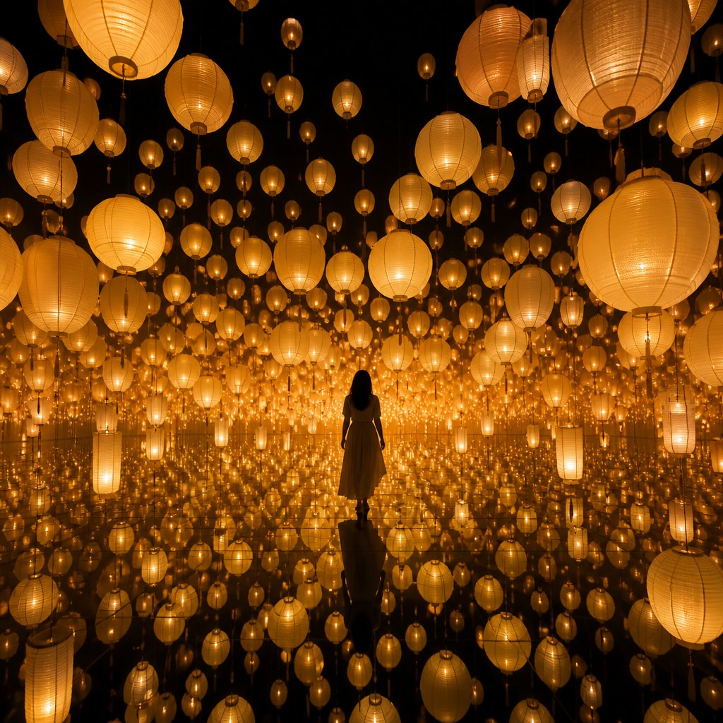 AI-generated example of Installation Art