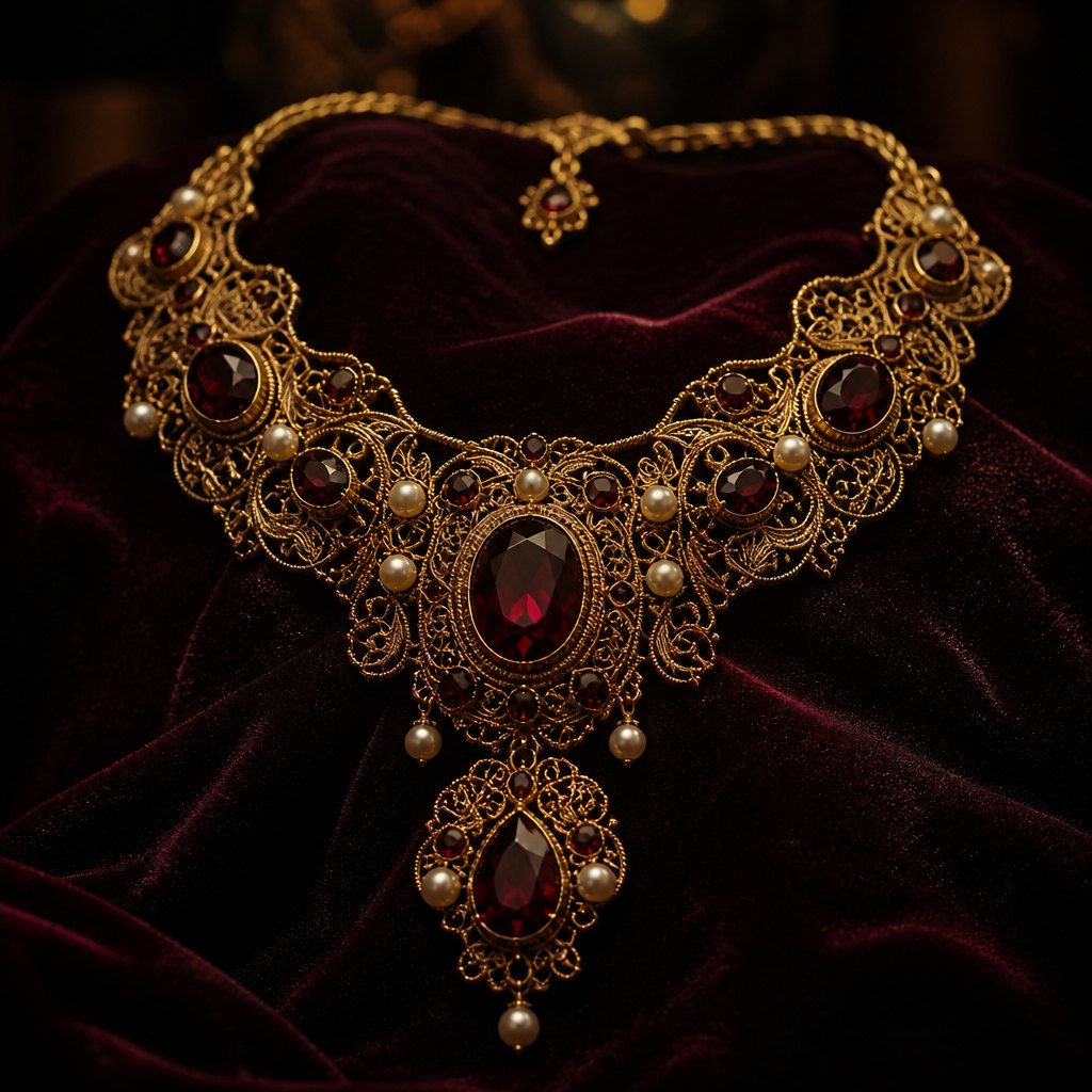 AI-generated jewelry-art example