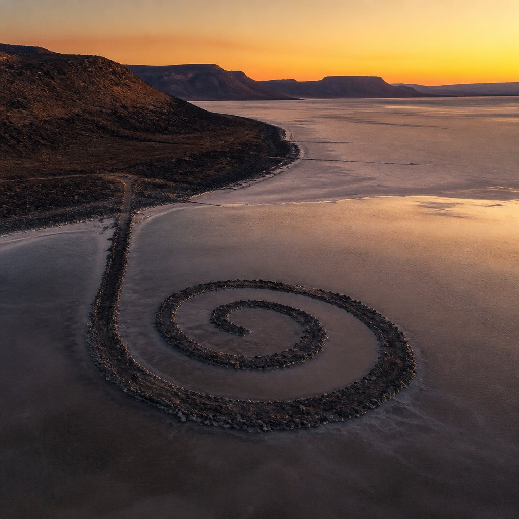 AI-generated Land Art example