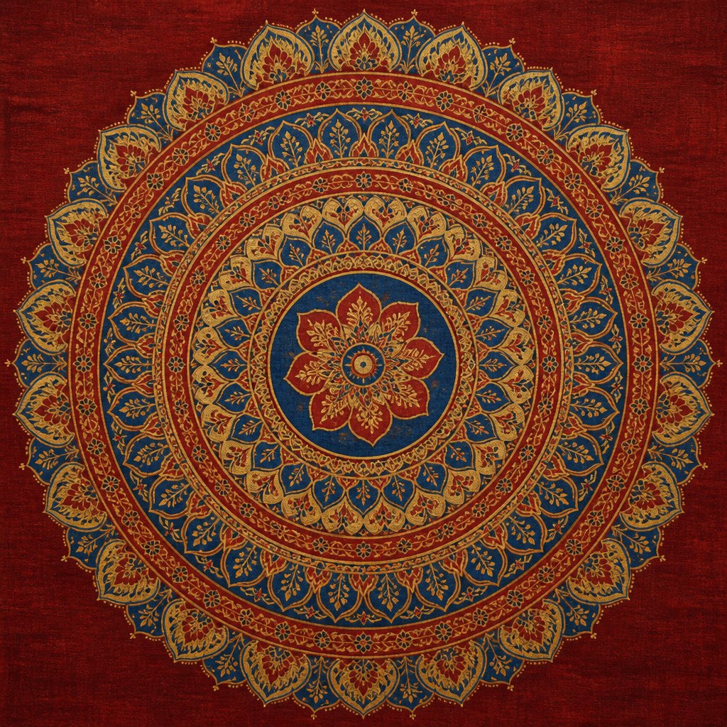 AI-generated Mandala Art example