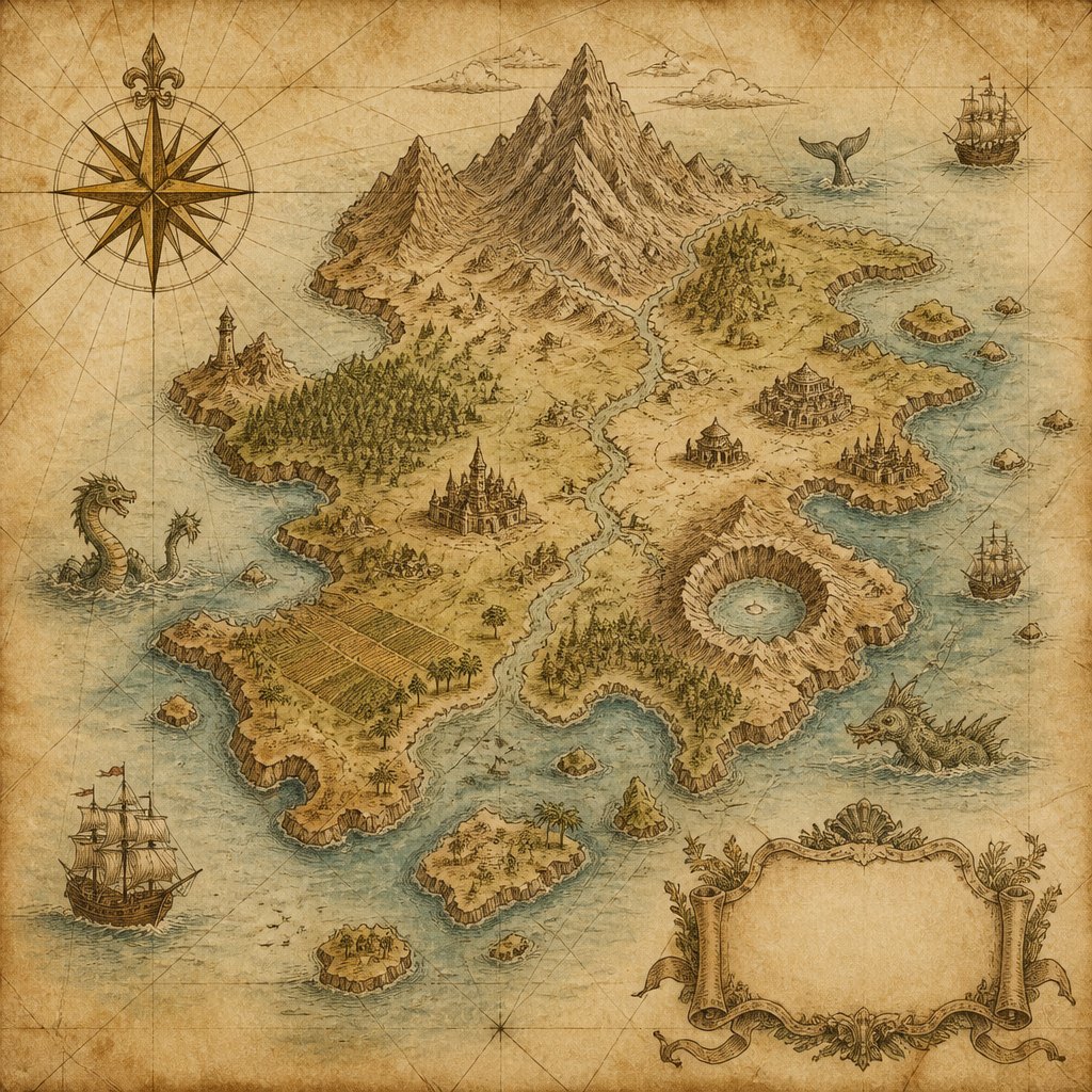AI-generated Map Art example