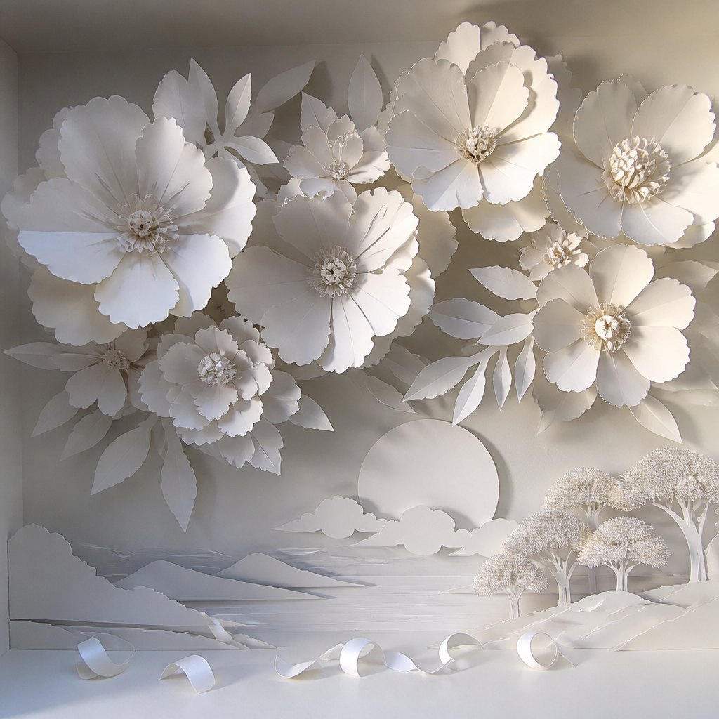 AI-generated Paper Art example
