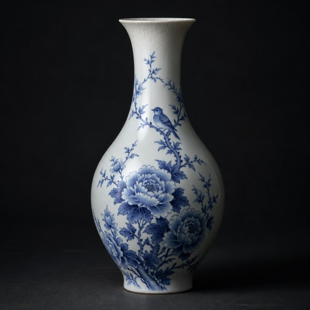 AI-generated Porcelain Art example