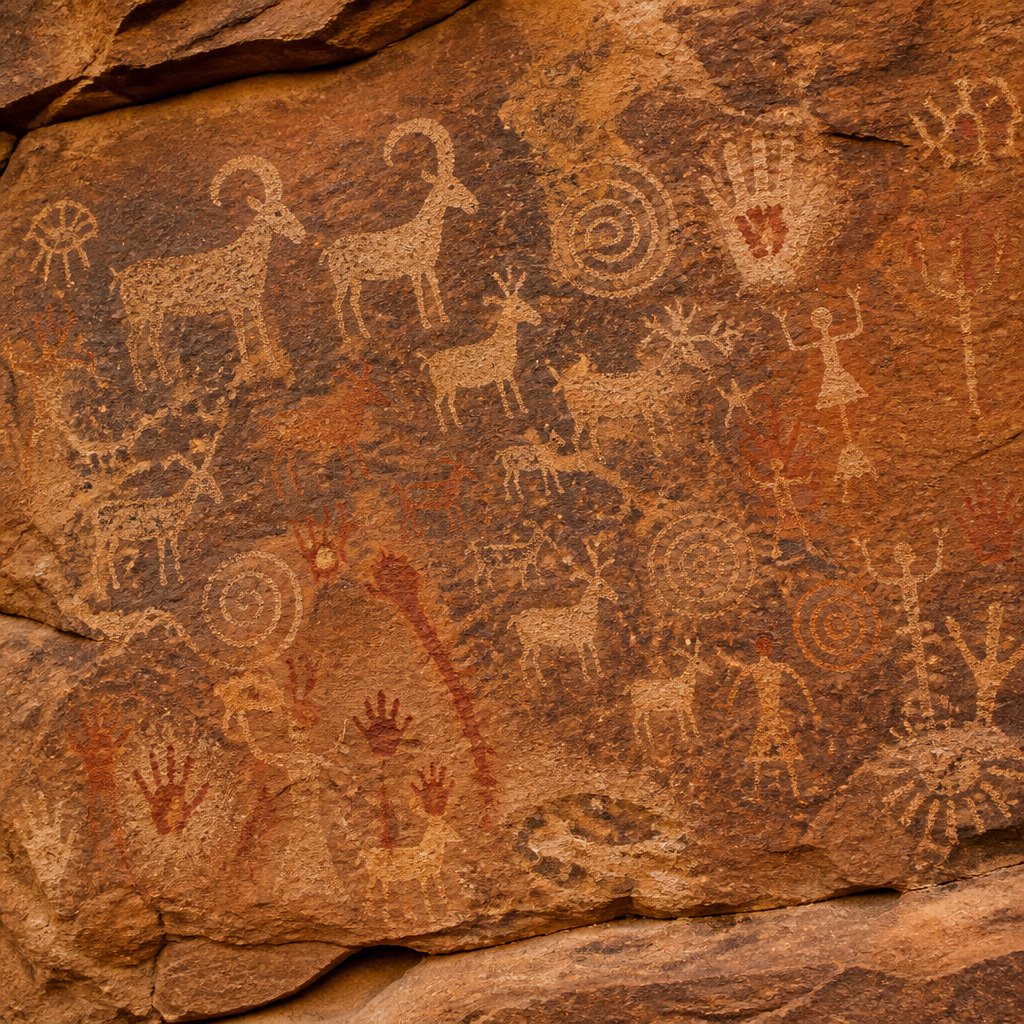 AI-generated Rock Art example