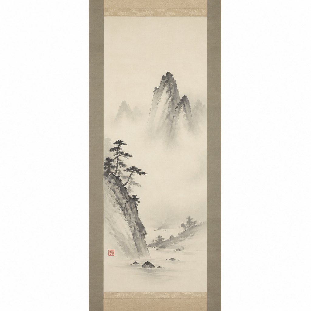 AI-generated Scroll Painting example