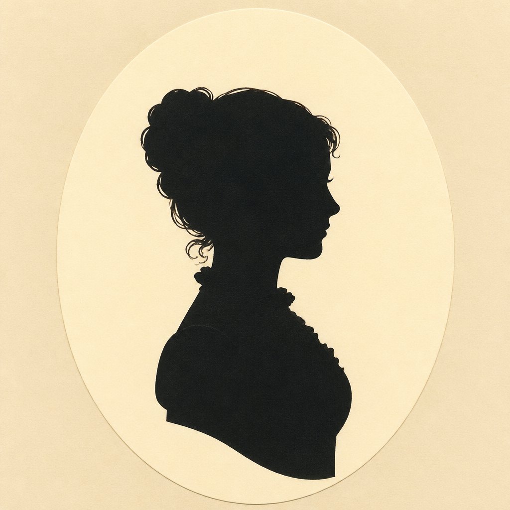AI-generated Silhouette Art example
