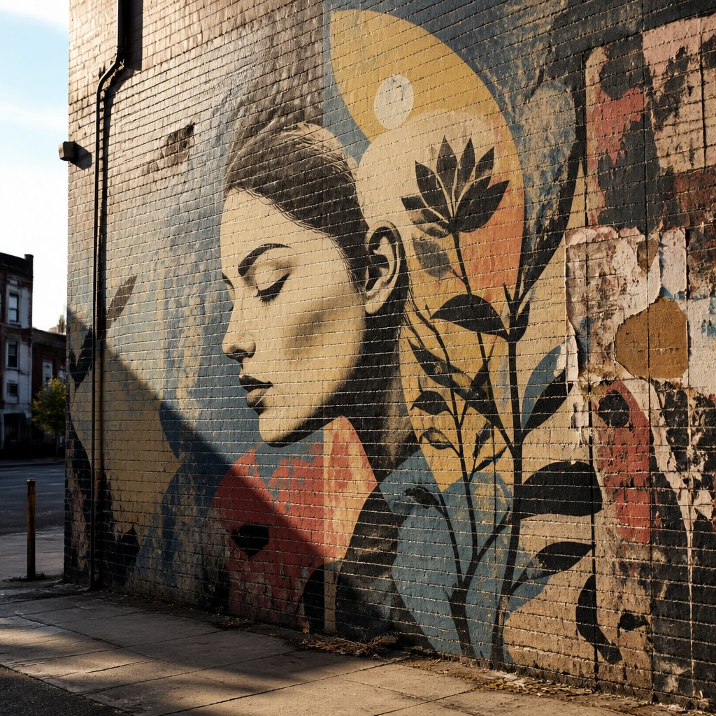 AI-generated Street Art example