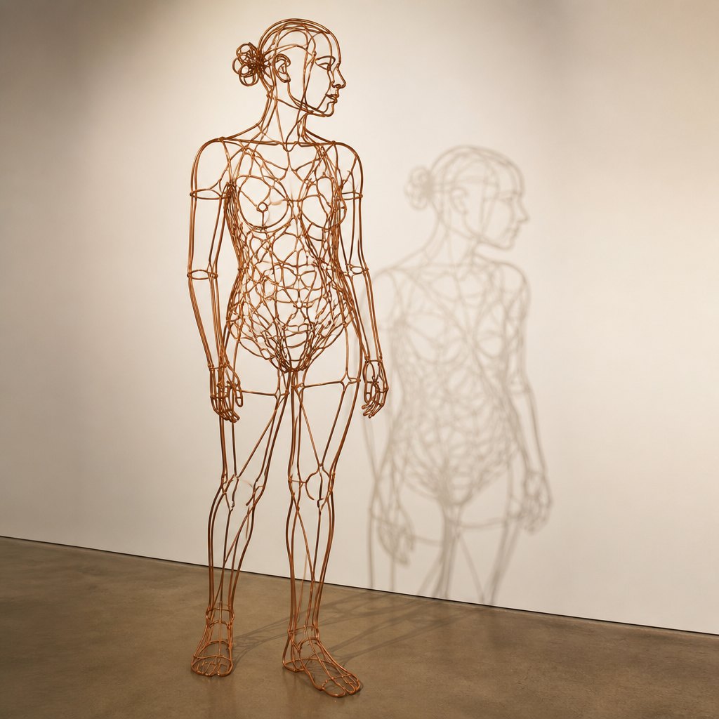 AI-generated Wire Art example