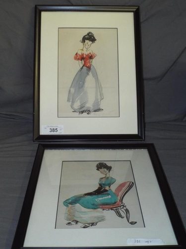 Fred Moore - Pen, Ink and Watercolors — Animation Art