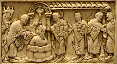 Saint Remy baptise Clovis — Book Arts
