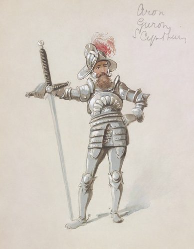 Wilhelm - Costume design for Arac, Gunon, and Scynthius (Princess Ida, 1884) — Concept Art