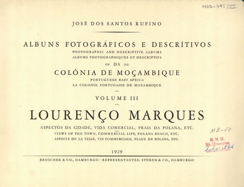 Lourenço Marques - Aspectos da Cidade, Vida comercial, Praia da Polana, etc. — Cover Art