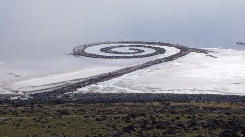 Spiral-jetty-from-rozel-point — Environmental Art