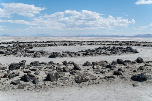 Approaching the the dry Spiral Jetty on June 18th, 2018 — Environmental Art