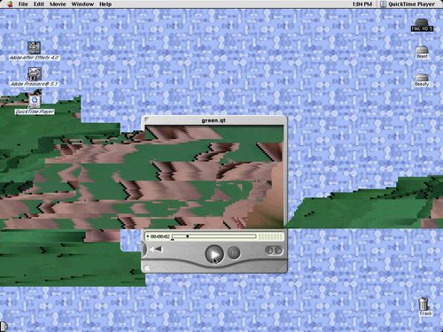 Green.qt slippage — Glitch Art