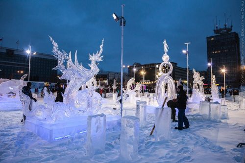 Зимний вернисаж пермь 10 — Ice Sculpture