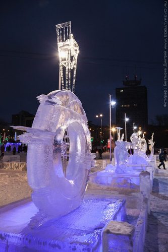 Зимний вернисаж пермь 2015 — Ice Sculpture