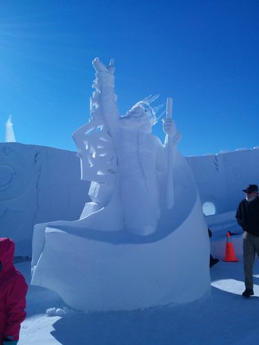 Snowking Winter Festival Ice Carving — Ice Sculpture