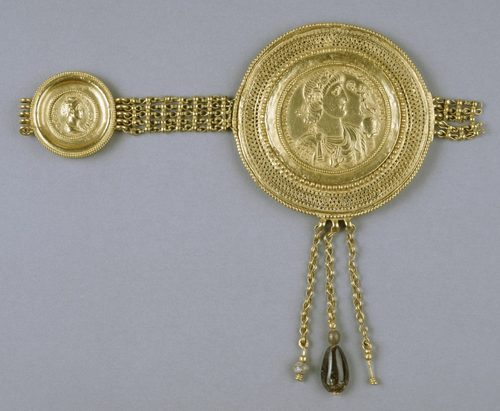 Belt Section with Medallions of Constantius II and Faustina — jewelry-art