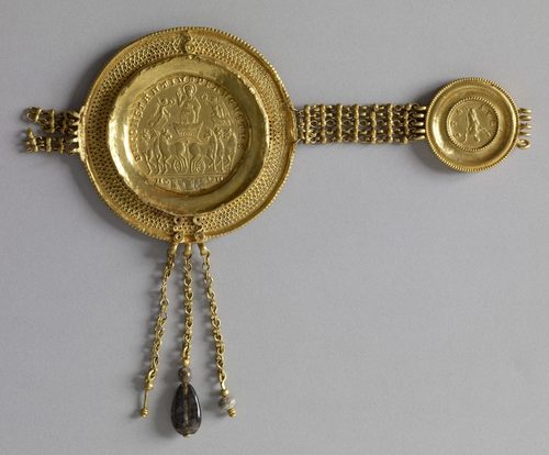 Belt Section with Medallions of Constantius II and Faustina — jewelry-art