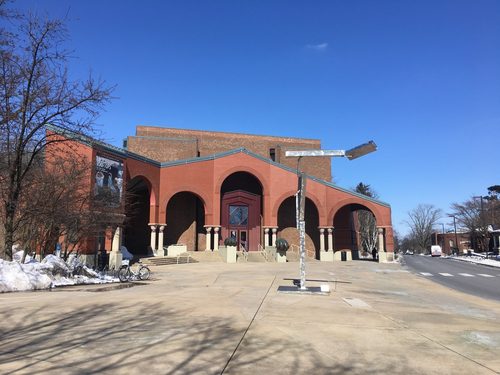 Palmer Museum of Art with George Rickey kinetic sculpture — Kinetic Art