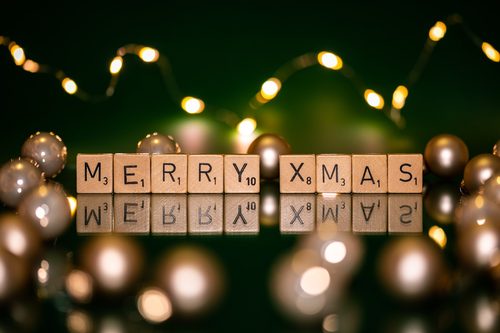 Weihnachten, Schriftzug "MERRY XMAS" -- 2020 -- 3710 — Lettering Art