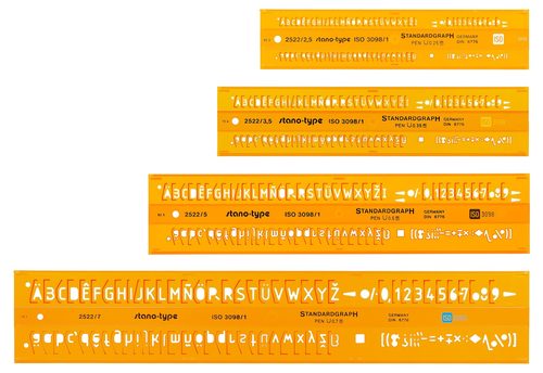 Standardgraph 2522 2.5–7 mm lettering guides — Lettering Art