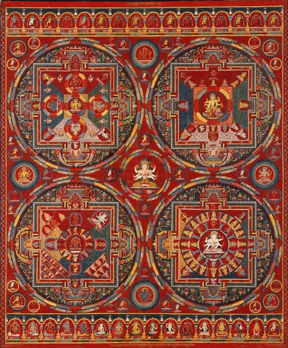 Four Mandalas of the Vajravali Series. — Mandala Art