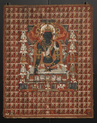 Buddha Akshobhya and the Eastern Assembly of the Sarvadurgatiparishodhana Mandala — Mandala Art