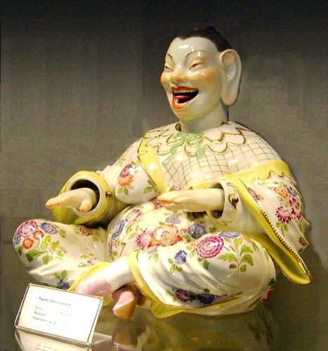 Laughing Buddha (nodder, Meissen Porcelain) — Porcelain Art