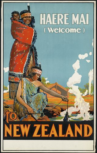 Haere mai (welcome) to New Zealand (3530669717) — Poster Art