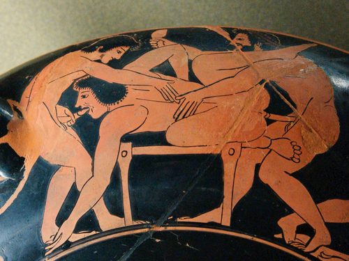 Erotic scenes Louvre G13 n1 — Pottery