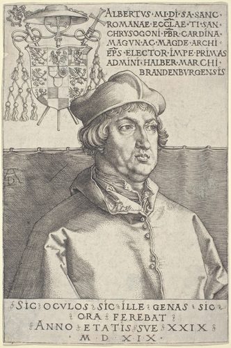 Cardinal Albrecht of Brandenburg - The Small Plate — Printmaking