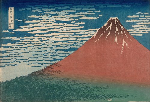 Fine Wind, Clear Weather (Gaifū kaisei), also known as Red Fuji, from the series Thirty-six Views of Mount Fuji (Fugaku sanjūrokkei) — Printmaking