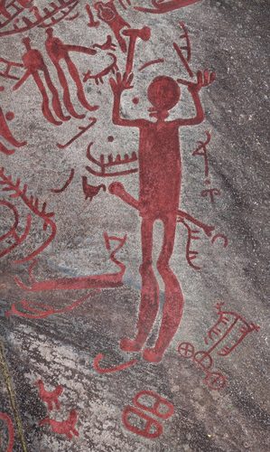 The Cobbler at Cobbler's Cliff Backa Brastad overhead view — Rock Art