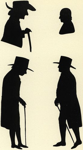 Four Quaker silhouettes — Silhouette Art