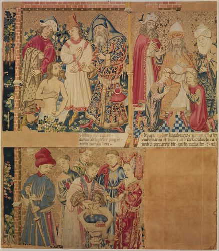 Seven Scenes from the Story of the Seven Sacraments, Baptism — Textile Art