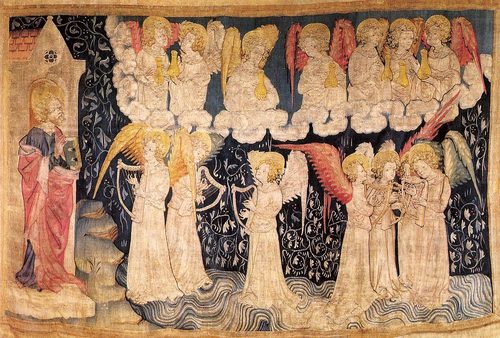 Tapisserie de l'Apocalypse - Seven bowls — Textile Art