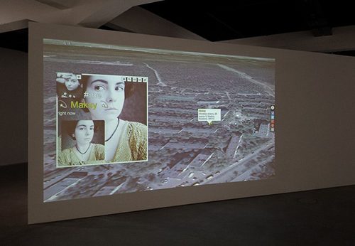 Pic-Me – Fly to the Locations Where Users Send Posts, HeK Basel, Marc Lee — Video Art