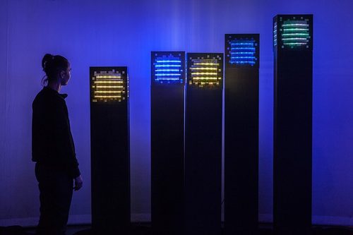 Mini Voxels Light, Miguel Chevalier, 2015 — Voxel Art